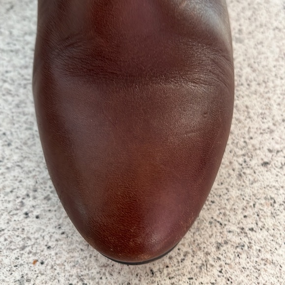 Coach Page Brown Embossed Ankle Boots. - Picture 11 of 15